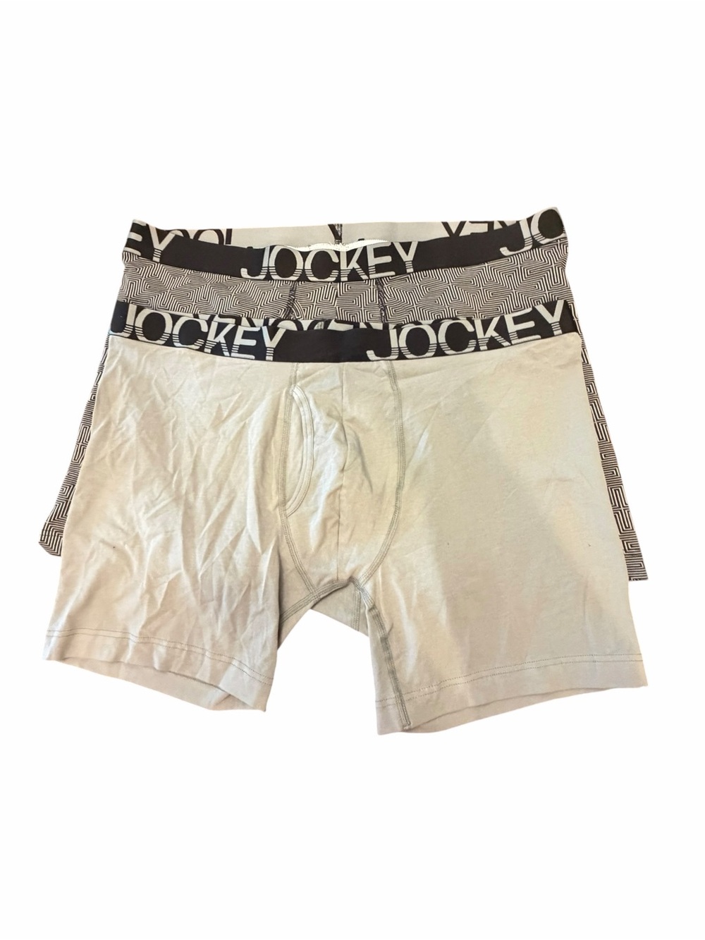 2 Mens JOCKEY Low Rise Stretch Midway BOXER BRIEFS Size XL 40 42 Stay New